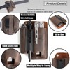 Topstache Leather Multitool Sheath with Belt Clip - Multitool Holster