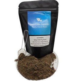 Ultra Fresh Baby Fish Food New Born Fish Fry Food with Krill, Beef Heart, Salmon Meal, Spirulina