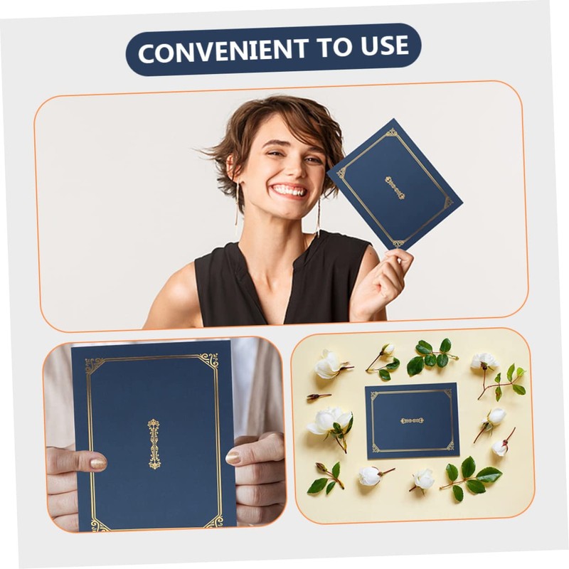 Operitacx 3pcs Certificate Shell Certificate Folder Document Holders Honor Certificate