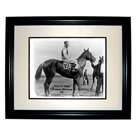 Collectiblia Man-O-War Thoroughbred Race Horse 8x10 Photo in an 11x14 Black Frame