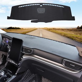 Rifoda for Ford Explorer Dash Board Cover Mat Center Console Cover Fit for Explorer 2020 2021 Instrument Panel Leather Material Cover Sun Shade pad