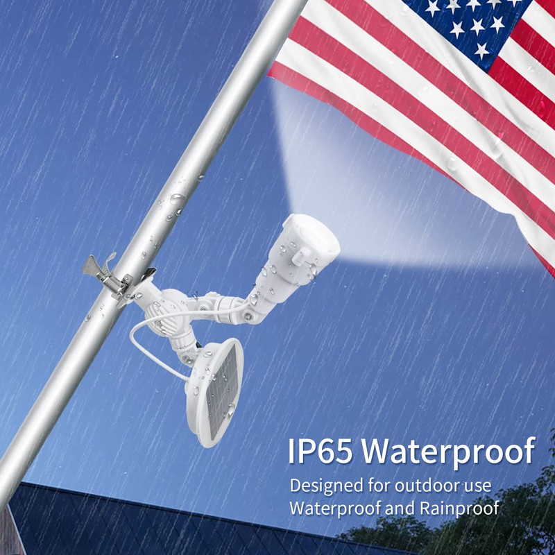 Solar Flag Pole Light, Flagpole Light Solar Powered, Super Bright