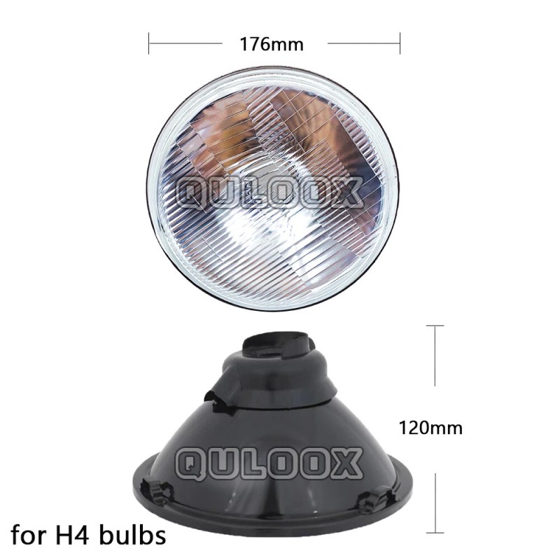 QULOOX For 1950-1979 VW Beetle Pair 7" inch Round LED