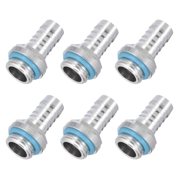 sourcing map Hose Barb Fittings G1/4 x 10mm Thread Male