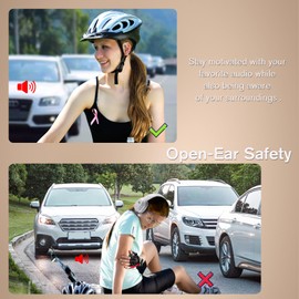 Ows Hanging Earphones 5.4 Bluetooth Outer Ear Open Earbuds Over The Ear Out of Outside Outer Open Ear Headphones Wireless Bluetooth Ear Hanging Headset Hy-T26 Headphones Bone Air Conduction Earbuds