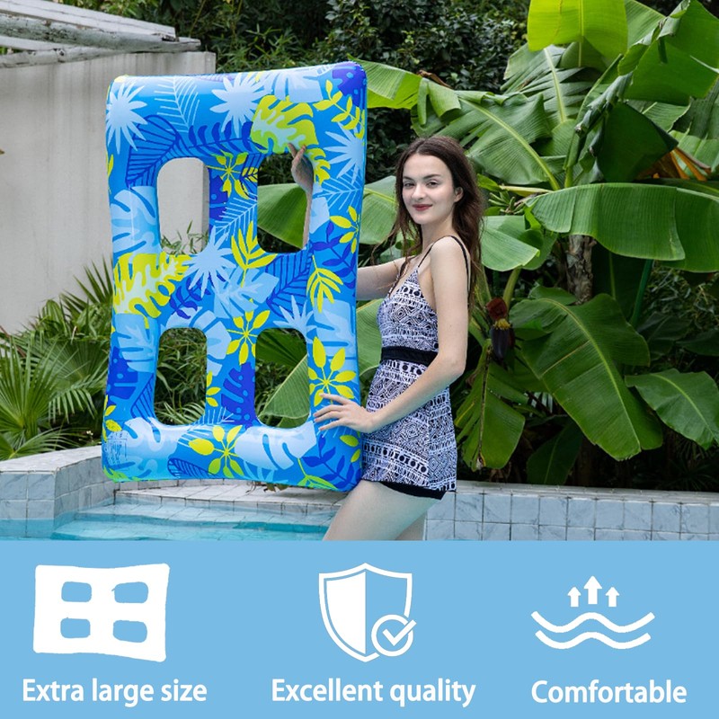 Inflatable Water Hammock, Pool Air Mattress 115 x 80 cm