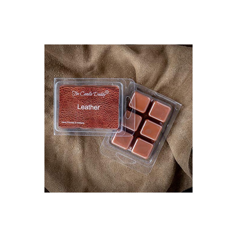 The Candle Daddy Leather Scented Melt- Maximum Scent Wax Cubes/Melts-