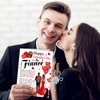 HOWAF Valentines Card for Fiancé, Valentines Day Card for Him,
