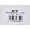 Whitecroft Foldback Clip 19mm Black Ref 23701 [Pack of 10]