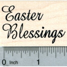 Easter Blessings Rubber Stamp