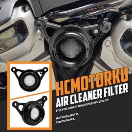 HCmotorku Air Cleaner CNC Air Filter Kit Fit for Harley Sportster Nightster RH 975 RH975S Special 2022-2024 (Black)