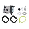 TOPINCN Leaf Blower Carburetor Kit, Aluminum Air Filter Sponge Primer