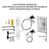WB-QR/Window Bar Quick Release Kit,Black