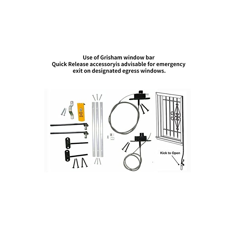 WB-QR/Window Bar Quick Release Kit,Black