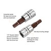 sourcing map 4pcs 3/16" Hex Bit Socket 1/4" Square Drive