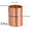 VXCICC 5 Pcs 5/8 Inch Copper Pipe Coupling Fittings with