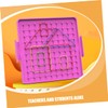 CORHAD Boys and Girls Learning 2pcs Geoboard Rubber Bands Plastic
