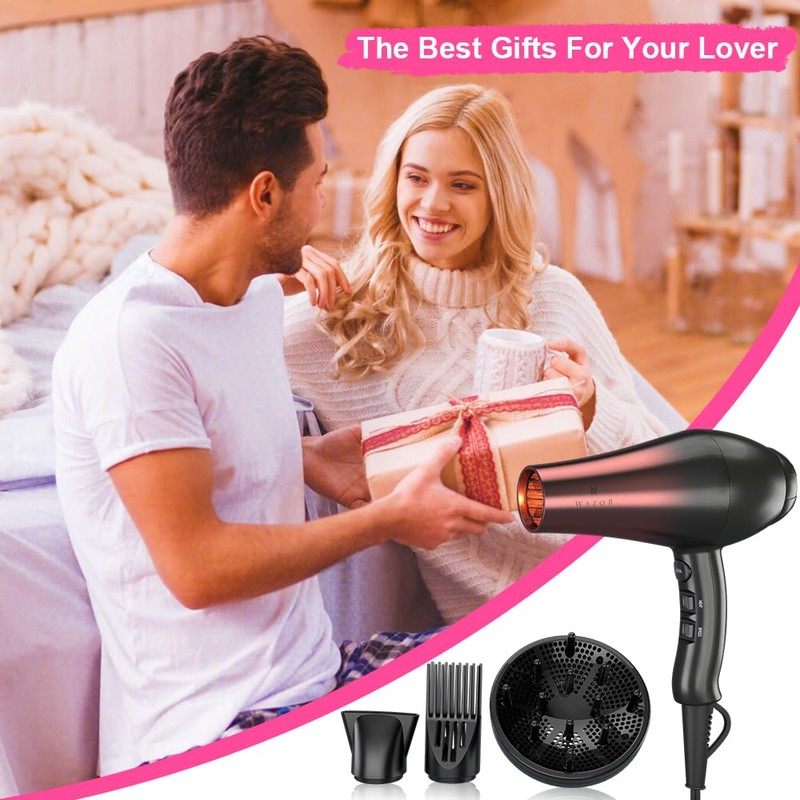 Salon Professional Hair Dryer with Ceramic Tourmaline Ionic & 1875W