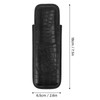 Cigar Case 2 Finger Moisturizing Faux Leather Portable Cigar Box