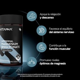 VITANNA® Bisglicinato de Magnesio Liposomal 500 mg