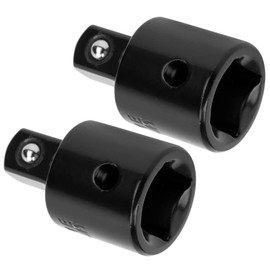 2Pcs Socket Adapter Ratchet Wrench Converter High Carbon Steel 1/2 to 3/8 Conversion Tool for Impact Air and Electric Wrench