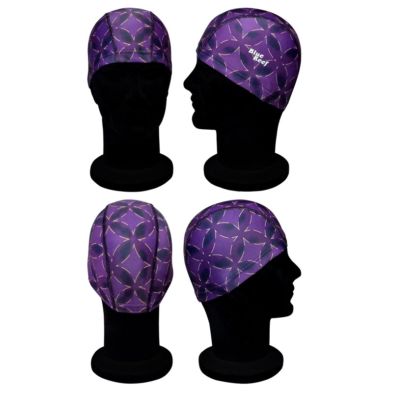Blue Reef Elasticated Unisex Nylon Lycra Stretchy Swim Hat Bathing