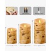 Comenzar Flameless Candles Birch Bark Candle LED Candles Home Decor