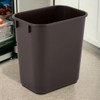 Mix.Home 10 Gallon Brown Rectangular Wastebasket Restaurant Trash can Commercial