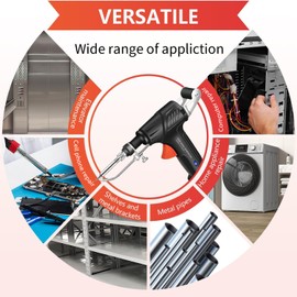Internally Heated Industrial Laser Welding Tools, Multi-Function Soldering Iron Soldering Gun Set, 3 in 1 Handheld Industrial Laser Welding Machine Constant Temperature Fast Heating for Metal