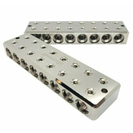 ILL Customz Pair ILL Customz 8 IN 8 OUT 1/0 AWG 0 Gauge Power and Ground Distribution Blocks