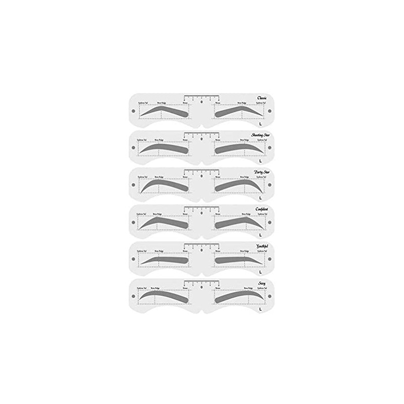 KKPLZZ Molde de plástico para Cejas, Moldeador de Cejas Suave
