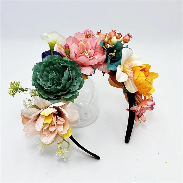 DANRENPANG Fashion Personality Boho Flower Crowns Headband For Women Faux