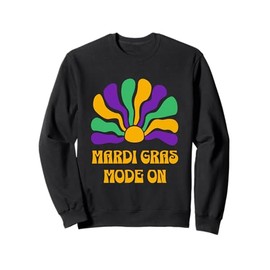 Mardi Gras Carnival Beads New Orleans French Festival Parade Sweatshirt