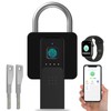 Padlock Fingerprint, Anweller Padlock, Weatherproof Padlock with Protective Case, Fingerprint