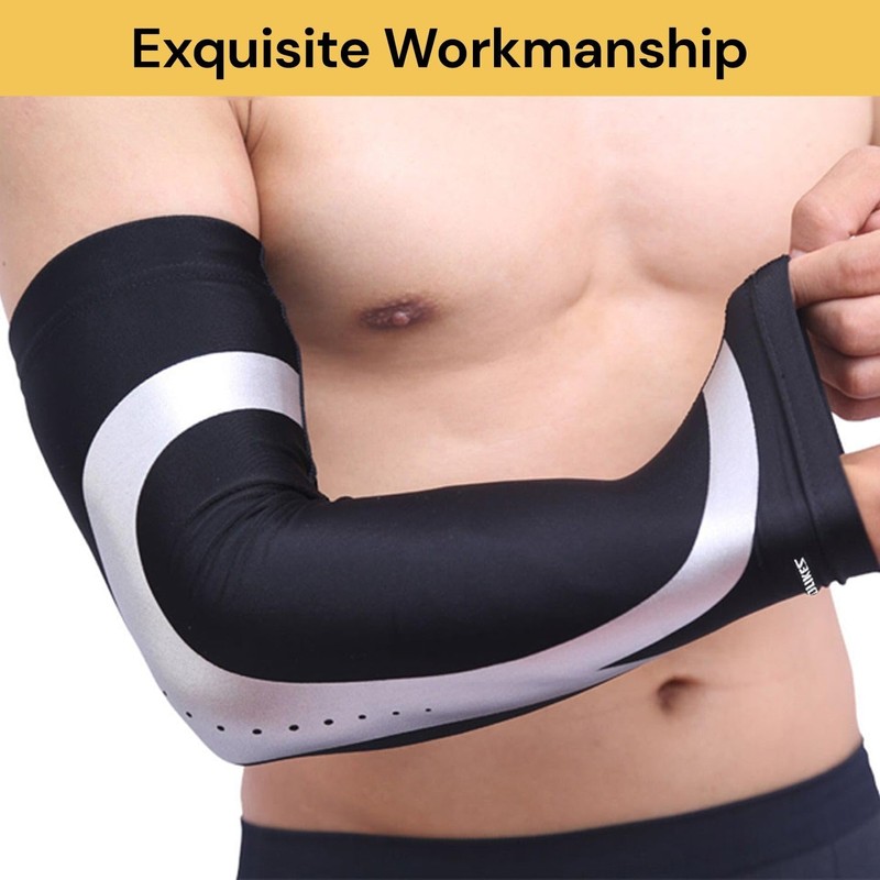 Elbow Brace Compression Sleeve Elastic Support, Tendonitis Pain, Tennis Elbow,