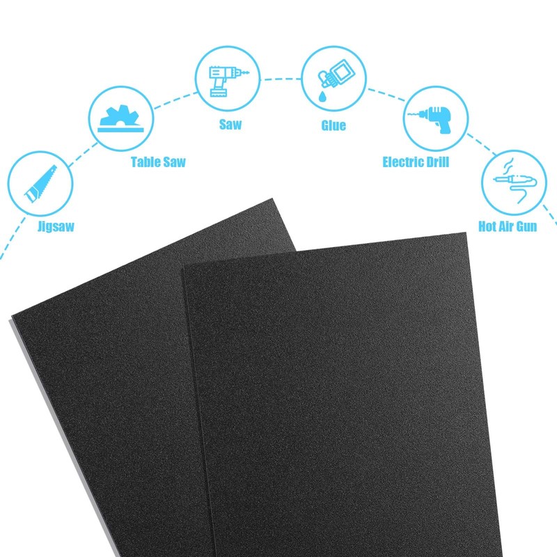 ABS Plastic Sheet 12" x 16" x 1/8" Thick (3mm)