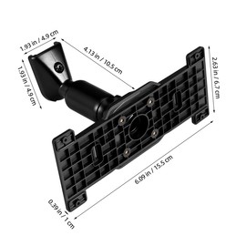 MAGICLULU 1 Set Rearview Mirror Mount, Dash Cam Mirror Bracket Rearview Back Plates Mounting Kit for Car Compatible with Various Vehicle Models 6.1 x 2.63 x 0.39 Inch Black