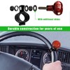 Car Woodgrain Steering Wheel Spinner Knob, Smooth ABS Aids Knob,