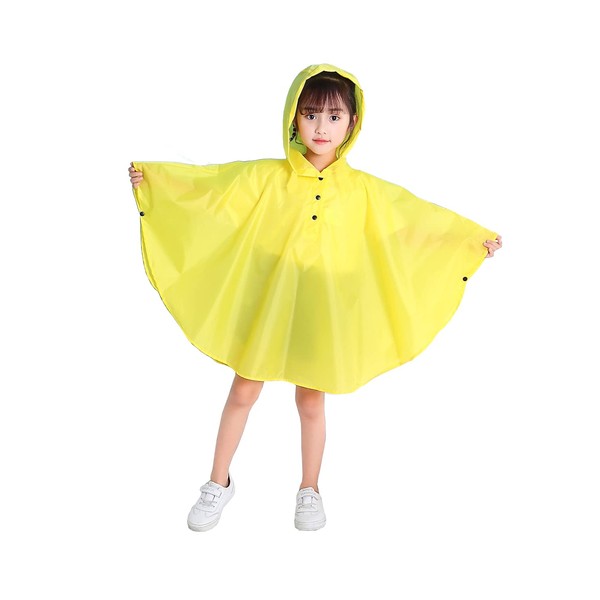 Freesmily Kids Cute Raincoat Waterproof Rain Poncho Jacket Coat for