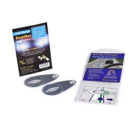 Family Motoring & Leisure Eurolites Headlamp Beam Deflectors + Drive Right Safety Sticker