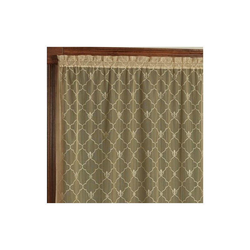Touch of Class Victorian Fleur de Lis Lace Window Treatment