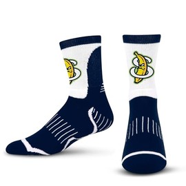 For Bare Feet SAVANNAH BANANAS Surge Quarter Sock Team Colors Large