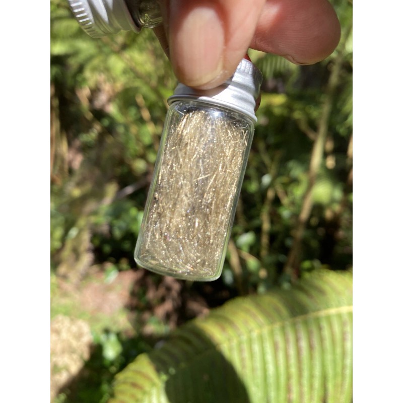 Olivine Crystal Volcanic, Pele’s Hair, Olivine Mineral Glass Specimens ￼10ml.