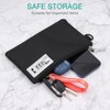 ORIA Purse with Lock, Waterproof Bank Bag with Zip, 21