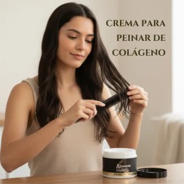 Crema Para Peinar Azabache Con Colágeno Y Biotina                                                                                                     