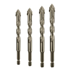 Serrated Eccentric Drill Bits - Four-Edge Serrated Drill Bits | Eccentric Hole Drilling Bits | Serrated Edge Drill Bits | Eccentric Drill Bit | High Hardness Twist Drill Bit for Cement Tile