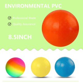 YNHFIFI Playground Ball, 8.5 Inch Kickball for Kids Adults Indoor & Outdoor Dodgeball Handball Four Square Ball Schoolyard Game