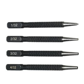 Yunova Nail Punch Tool – 4-in-1 Spring-Loaded Center Punch Set with Magnetic V-Groove, Tungsten Alloy Tip, IP54 Waterproof, for Woodworking, Metalwork, PCB, DIY – Heavy Duty Metal Body