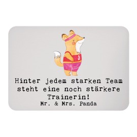 Mr. & Mrs. Panda Magnet Radsport Trainerin - Geschenk, Hommage, Herausforderung, Dankbarkeit, Geschenk Trainerin, Motivation, Pinnwandmagnet, Starkes