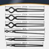 V-SEK Blacksmith Knife Making Tongs Set - 3/8" 1/2" 5/8"
